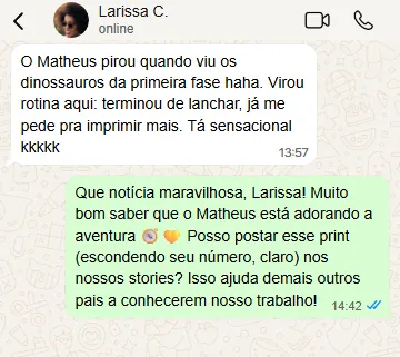 Depoimento de Larissa C. sobre a Expedição Kids