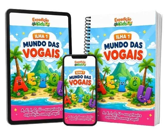 Mockup da Ilha 1 - Mundo das Vogais